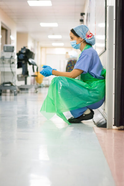 NHS staff member during pandemic