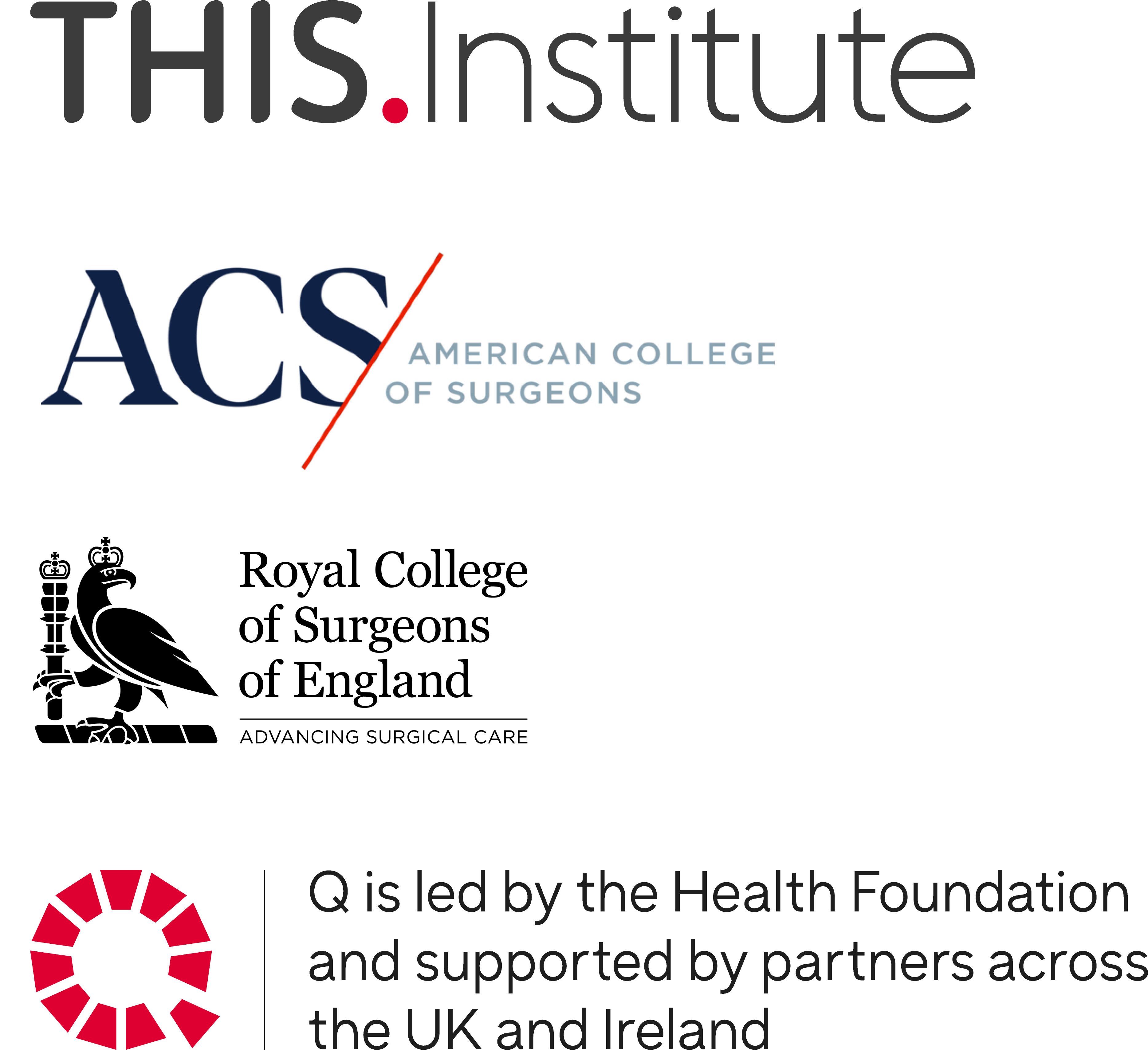 THIS Institute | American College of Surgeons | Royal College of Surgeons of England | Q is led by the Health Foundation and supported by partners across the UK and Ireland