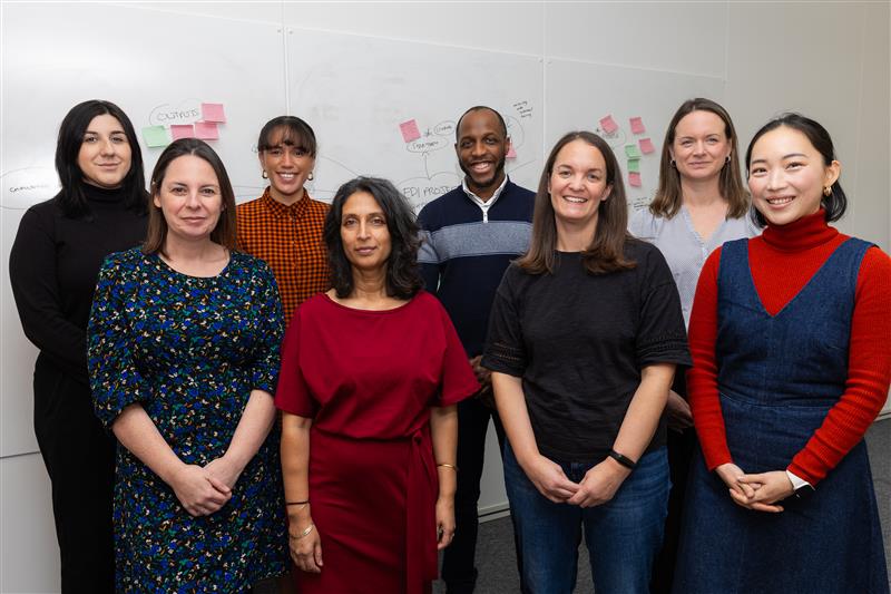 THIS Institute Communications and Engagement Team photo for EDI award nomination