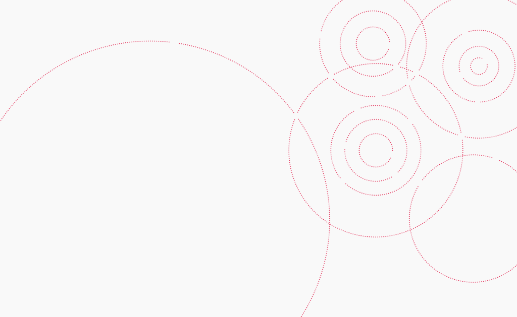 Cream background with red dotted circles