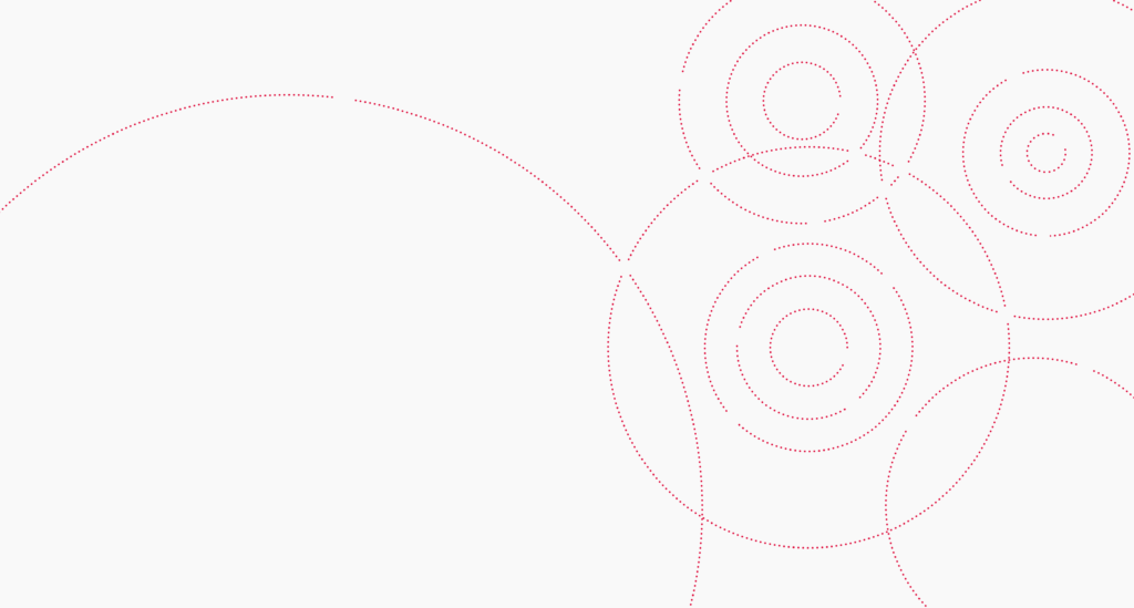Cream background with red dotted circles